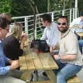 Craig looks up, Steve Ives' Leaving Lunch, Science Park, Cambridge - 11th July 2005