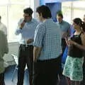 Isobel contemplates a strawberry, Steve Ives' Leaving Lunch, Science Park, Cambridge - 11th July 2005