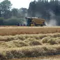 A combine with a trail of dust, Steve Ives' Leaving Lunch, Science Park, Cambridge - 11th July 2005