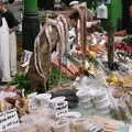 A fish stall, featuring dangling octupi, Borough Market and North Clapham Tapas, London - 23rd July 2005