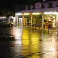 Lights from a gas station reflect in the wet tarmac, Route 78: A Drive Around the San Diego Mountains, California, US - 9th August 2005