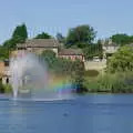 There's a nice rainbow in the Mere fountain, Life on the Neonatal Ward, Dairy Farm and Thrandeston Chapel, Suffolk - 26th August 2005