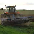 A tractor turns around, Brome Village VE/VJ Celebrations, The Village Hall, Brome, Suffolk  - 4th September 2005