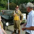 Clive 'Chickens' with his military vehicles, Brome Village VE/VJ Celebrations, The Village Hall, Brome, Suffolk  - 4th September 2005