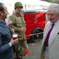 Local resident Frank arrives, Brome Village VE/VJ Celebrations, The Village Hall, Brome, Suffolk  - 4th September 2005