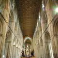 The nave and ceiling dating from 1230, Peterborough Cathedral, Cambridgeshire - 7th September 2005