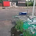 More broken glass, Dead Transport Artefacts: Abandoned Petrol Station and Little Chef, Kentford, Suffolk - 8th September 2005