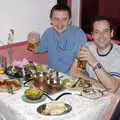 The lads raise a beer, Cambridge Floods, Curry Night and an Ipswich Monsoon - 10th September 2005