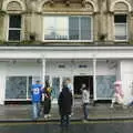 A bunch of lads outside the closed-down Ice Bar, Cambridge Floods, Curry Night and an Ipswich Monsoon - 10th September 2005