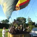 The passengers pile into the basket, Cambridge Floods, Curry Night and an Ipswich Monsoon - 10th September 2005