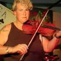 Funky fiddling, The Banham Barrel Beer Bash, Banham, Norfolk - 17th September 2005