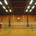 Our old badminton court at Hartismere, Sam and Daisy at the Angel Café, Diss, Norfolk - 17th September 2005