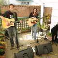 Brother and sister, Sam and Daisy at the Angel Café, Diss, Norfolk - 17th September 2005