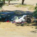 A homeless dude has a sleep, California Desert: El Centro, Imperial Valley, California, US - 24th September 2005