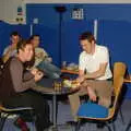 Nick and Stef at Qualcomm Cambridge, Dave Read Leaves The Lab, Diss Publishing, The BBs and Murder, Diss and Cambridge - 7th October 2005