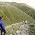 More walkers in the hills, The Pennine Way: Lost on Kinder Scout, Derbyshire - 9th October 2005