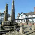 Another view of the Saxon Crosses, A Trip Around Macclesfield and Sandbach, Cheshire - 10th September 2005