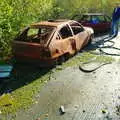 Someone has torched a Vauxhall Astra, Disused Cambridge Railway, Milton Road, Cambridge - 28th October 2005