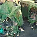 Melted recycling bins, Burnt-out Recycling Bins and Fireworks from a Distance, Diss, Norfolk - 4th November 2005