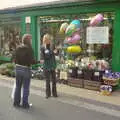 A balloon raffle outside Amity's Florist in Diss, Burnt-out Recycling Bins and Fireworks from a Distance, Diss, Norfolk - 4th November 2005