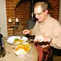 Mike loads up with potatoes, Mother, Mike and the Stiffkey Light Shop, Cley and Holkham - 6th November 2005