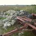 A pile of rubble and discarded farm equipment, The Destruction of Padley's, and Alex Hill at the Barrel, Diss and Banham - 12th November 2005