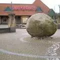 The giant granite rock outside Safeway, USA Chicken Catches Fire: Gov and the Ambulance, Diss, Norfolk - 19th November 2005