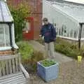 Phil examines a grassy plant, Thornham Walled Garden, and Bob Last Leaves the Lab, Cambridge - 20th November 2005