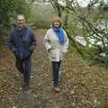 Walking by the edge of the resevoir, A Wander Around Hoo Meavy and Burrator, Dartmoor, Devon - 18th December 2005