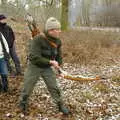 Ray uses a quick-fire bushman hunting technique, Walk Like a Shadow: A Day With Ray Mears, Ashdown Forest, East Sussex - 29th December 2005