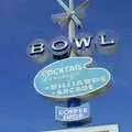 Close up of the 50s bowling sign, Cruisin' Route 101, San Diego to Capistrano, California - 4th March 2006