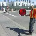 A construction worker poses for a shot, Cruisin' Route 101, San Diego to Capistrano, California - 4th March 2006