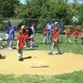 The teams change over, Maplewood and Little-League Baseball, New Jersey - 29th April 2006