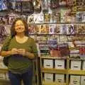 Lolly in the comic book store where she works, Maplewood and Little-League Baseball, New Jersey - 29th April 2006