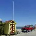 Down at Fair Harbour, Phil and the Fair Harbor Fire Engine, Fire Island, New York State, US - 30th April 2006