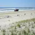 The only way to drive along the island, Phil and the Fair Harbor Fire Engine, Fire Island, New York State, US - 30th April 2006