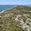 Looking north towards Fair Harbor, Phil and the Fair Harbor Fire Engine, Fire Island, New York State, US - 30th April 2006