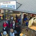 Back at Ocean Beach ferry terminal, Phil and the Fair Harbor Fire Engine, Fire Island, New York State, US - 30th April 2006