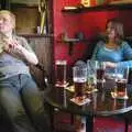 Bill and Jen in the bar, The BSCC does The Pheasant Hotel, Kelling, Norfolk - 6th May 2006