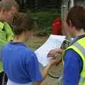 Bill, Sue and Pip survey the map, The BSCC does The Pheasant Hotel, Kelling, Norfolk - 6th May 2006