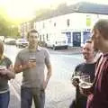 Jen, Simon, Dave and Bill in the evening sun, Embrace the Forest, and a Night at the Fat Cat, West End Street, Norwich, Norfolk - 9th June 2006