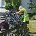 Spammy rummages in a pile of bikes, The BSCC Charity Bike Ride, Orford, Suffolk - 15th July 2006