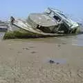 A wrecked boat in the mud, The BSCC Charity Bike Ride, Orford, Suffolk - 15th July 2006