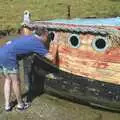 DH peers in a porthole, The BSCC Charity Bike Ride, Orford, Suffolk - 15th July 2006