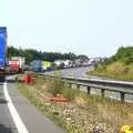 A line of vehicles, Shakespeare at St. John's, Parker's Piece and the A14's Worst Day - 17th July 2006