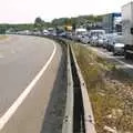 Looking back down the A14, towards Bury St Edmunds, Shakespeare at St. John's, Parker's Piece and the A14's Worst Day - 17th July 2006