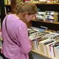 Isobel rummages for a book in Blackrock's market, A Trip to Blackrock and Dublin, County Dublin, Ireland - 12th August 2006