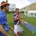 Juggling clubs, Qualcomm's Summer Circus Thrash, Churchill College, Cambridge - 18th August 2006