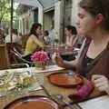 We have a lunch of salad and crěpes at a café, Girona, Catalunya, Spain - 17th September 2006