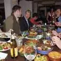 A table piled up with food, Taptu on the Razz at La Raza, Rose Crescent, Cambridge - 22nd February 2007